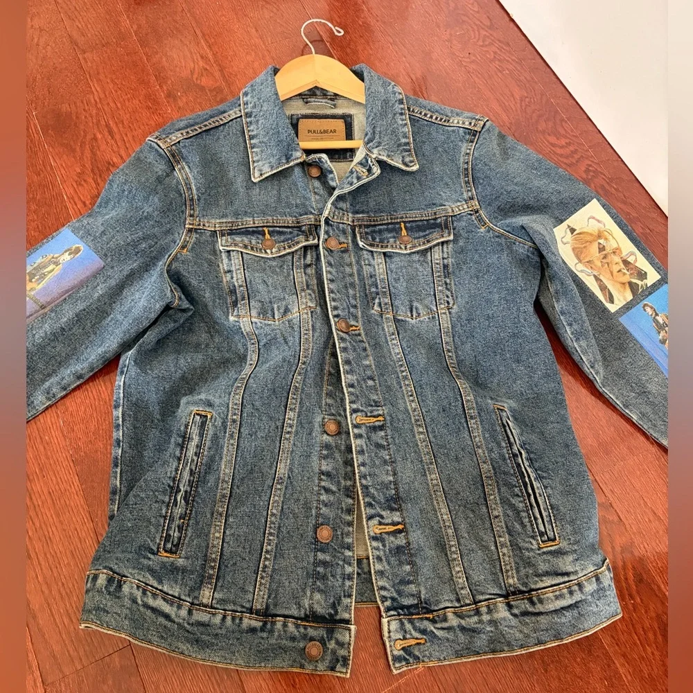 David Bowie handmade / upcycled Denim Jacket - Picture 11 of 14